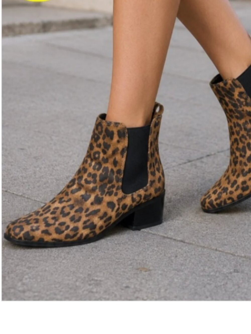 A New Day Target Brown & Black Leopard Print Heeled Booties Size 7